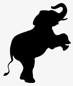 Transparent Video Play Icon Png - Circus Elephant Silhouette, Png Download, Transparent PNG