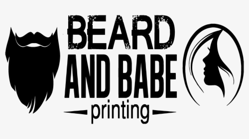 Beard And Babe Printing - Silhouette, HD Png Download, Transparent PNG