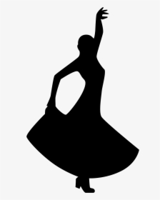 Flamenco Dancing Silhouette Of A Woman - Silueta Flamenco Baile, HD Png Download, Transparent PNG