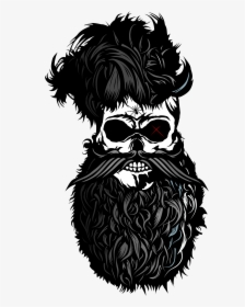 Monocle Clipart Mustache Beard - Barbu Png, Transparent Png, Transparent PNG
