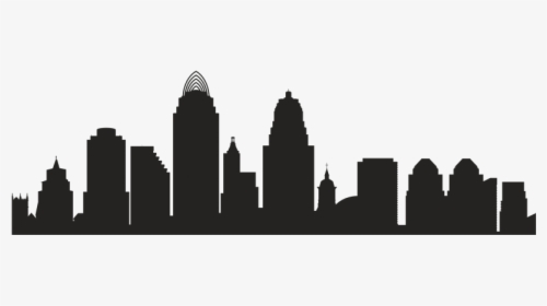 Cincinnati Skyline Silhouette Royalty-free - Silhouette Cincinnati Skyline, HD Png Download, Transparent PNG