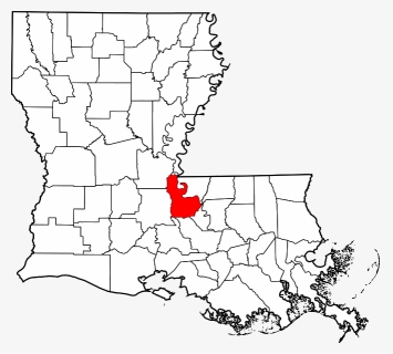Map Of Louisiana Highlighting Pointe Coupee Parish - St Mary Parish Louisiana, HD Png Download, Transparent PNG
