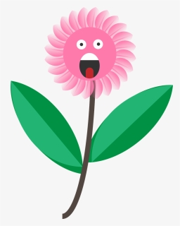 Flower, Cartoon, Face, Cute, Design, Nature, Happy - รูป ดอกไม้ การ์ตูน น่า รัก, HD Png Download, Transparent PNG