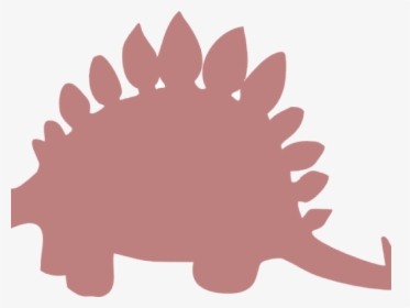 Transparent Stegosaurus Clipart Black And White - Silhouette Dinosaur Clipart Black And White, HD Png Download, Transparent PNG