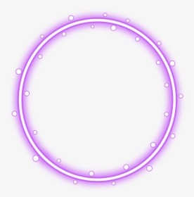 #neon #round #purple #freetoedit #circle #frame #border - Transparent Neon Circle Png, Png Download, Transparent PNG