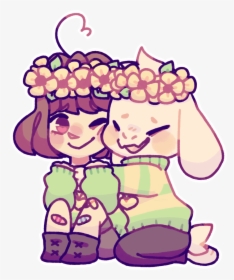 Chara And Asriel Cute, HD Png Download, Transparent PNG