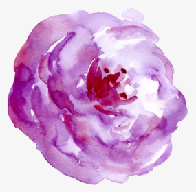 This Graphics Is Cloud Purple Flower Cartoon Transparent - Watercolor Paint, HD Png Download, Transparent PNG