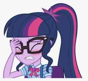 Mlp Equestria Girls Series Sci Twi Face Palm By Thebarsection - Mlp Equestria Girls Sci Twi, HD Png Download, Transparent PNG