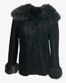 Fur Lined Leather Jacket Transparent Png - Leather Jacket, Png Download, Transparent PNG