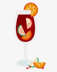 Wine Glass Pencil And - Sangria Clipart, HD Png Download, Transparent PNG