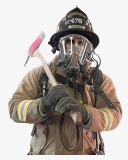 Free Download Of Firefighter Icon - Firefighter Mask And Helmet, HD Png Download, Transparent PNG