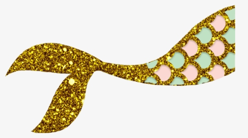 Transparent Mermaid Clipart - Glitter Mermaid Tail Clipart, HD Png Download, Transparent PNG