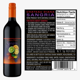 Picture Of Chateau Diana Sangria - Glass Bottle, HD Png Download, Transparent PNG