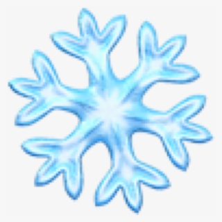#snow #snowflake #emoji #iphone #freetoedit - Snowflake Emoji Black Background, HD Png Download, Transparent PNG