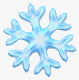 #emoji #snowflake #snow #snowing #blue - Snowflake Emoji Black Background, HD Png Download, Transparent PNG