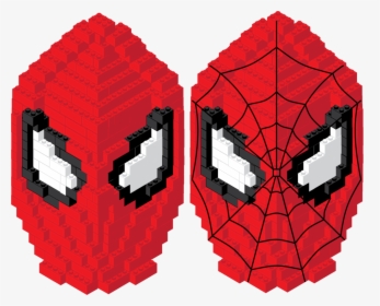 Spiderman Face Png - Realistic Drawing Of Spiderman, Transparent Png, Transparent PNG