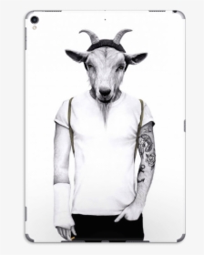 Hipster Goat Skin Ipad Pro - Hipster Goat, HD Png Download, Transparent PNG