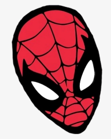 #mask #spiderman #spidermanmask #facesticker #marvel - Spider Man Mask Png, Transparent Png, Transparent PNG
