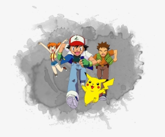 Pokemon Ash Misty Brock, HD Png Download, Transparent PNG