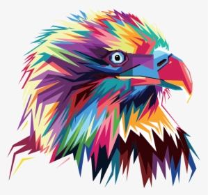Geometric Eagle Pop Art By Rizkydwi123 - Animal Pop Art Png, Transparent Png, Transparent PNG