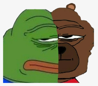 Images/bobos/bobo Pepe Half Face - Weary Pepe, HD Png Download, Transparent PNG