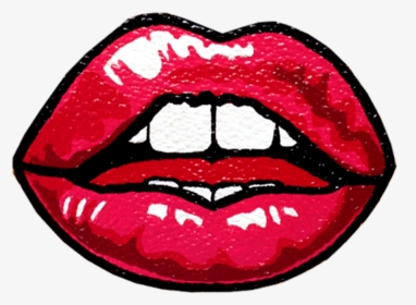 Collection Of Free Lips Drawing Pop Art On Ubisafe - Pop Art Drawing Lips, HD Png Download, Transparent PNG