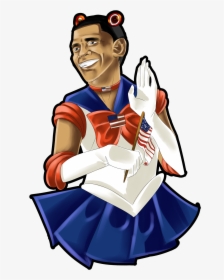 Transparent Barack Obama Clipart - Sailor Moon Barack Obama, HD Png Download, Transparent PNG