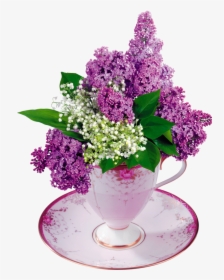 Flower Bouquet Common Lilac - Lilas Flower Png, Transparent Png, Transparent PNG