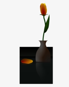 Flower Vase Black Background, HD Png Download, Transparent PNG