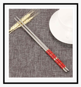 Japanese Steel Chopsticks Pair - Chopsticks, HD Png Download, Transparent PNG