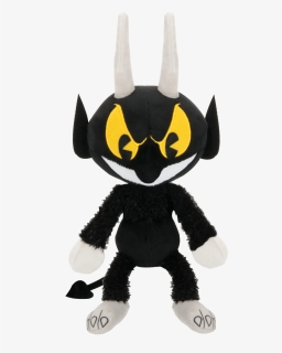 Stuffed Character,textile,black Cat,costume Figure - Devil Cuphead Plush, HD Png Download, Transparent PNG