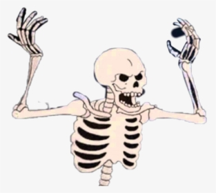 #skeleton #hallowen #spooky #scary - Spooky Skeleton, HD Png Download, Transparent PNG