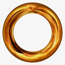 Ring, Round, Golden, Pattern, Circle, Yellow, Movement - Golden Ring Circle, HD Png Download, Transparent PNG