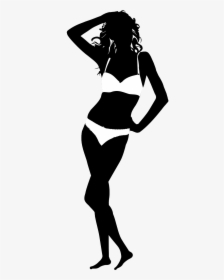 Sexy Girl Silhouette Bikini, HD Png Download, Transparent PNG