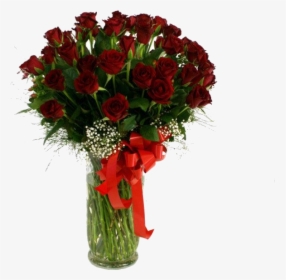 50 Red Roses In Vase - Vase, HD Png Download, Transparent PNG