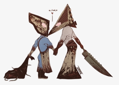 Pyramid Head Png Image Background - Silent Hill Pyramid Head Drawing, Transparent Png, Transparent PNG