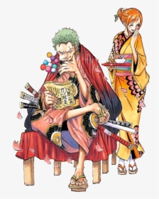 Transparent Zorro Png - One Piece Manga Color Spread, Png Download, Transparent PNG