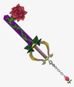 Divine Rose - Kingdom Hearts Beauty And The Beast Keyblade, HD Png Download, Transparent PNG