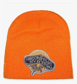 Pardon My Thrashing Non Cuffed Winter Hat Orange - Beanie, HD Png Download, Transparent PNG