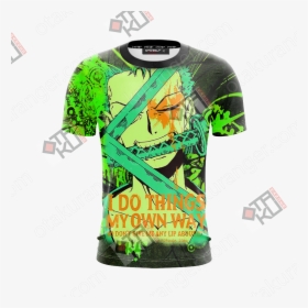 Zoro Unisex 3d T-shirt - Jojo's Bizarre Adventure Jotaro Shirt, HD Png ...
