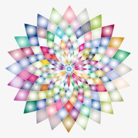 Prismatic Abstract Flower Line Art Ii 2 Clip Arts - Clip Art Abstract Graphic Designer, HD Png Download, Transparent PNG