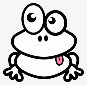 Frog, Toad, Frog Eyes, Amphibian, Hop, Leap, Animal - Funny Frog Clipart Black And White, HD Png Download, Transparent PNG