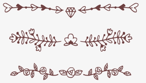 Hand Drawn Flower Calligraphy, HD Png Download, Transparent PNG