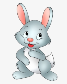 Baby Rabbit Png - Cartoon Rabbit Transparent Background, Png Download, Transparent PNG
