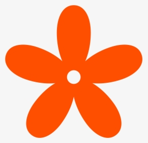 Orange Flower Clipart - Pink Flower Clipart Png, Transparent Png, Transparent PNG