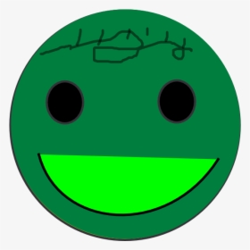 Green Smily Face Svg Clip Arts - Smiley, HD Png Download, Transparent PNG