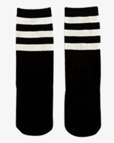 Black Stripes Knee High Socks - Hockey Sock, HD Png Download, Transparent PNG