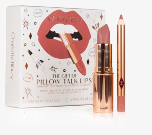 Gift Of Pillow Talk Lips Packshot Including Lip Liner - Charlotte Tilbury Pillow Talk Set, HD Png Download, Transparent PNG