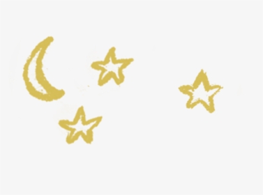 Doodles - Moon - Gold - Star Yellow Doodle Transparent, HD Png Download, Transparent PNG