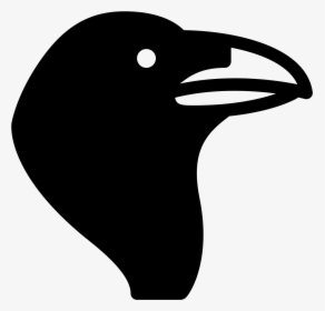 Crow Icon Png - Transparent Background Raven Emoji, Png Download, Transparent PNG